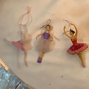Ballerina Ornaments - Set of 3